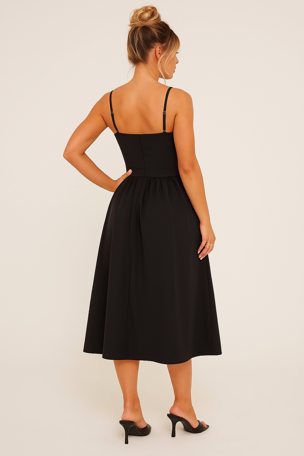 Pleated Skater Maxi Dress 1