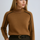 Relaxed Knit Turtleneck Sweater 0