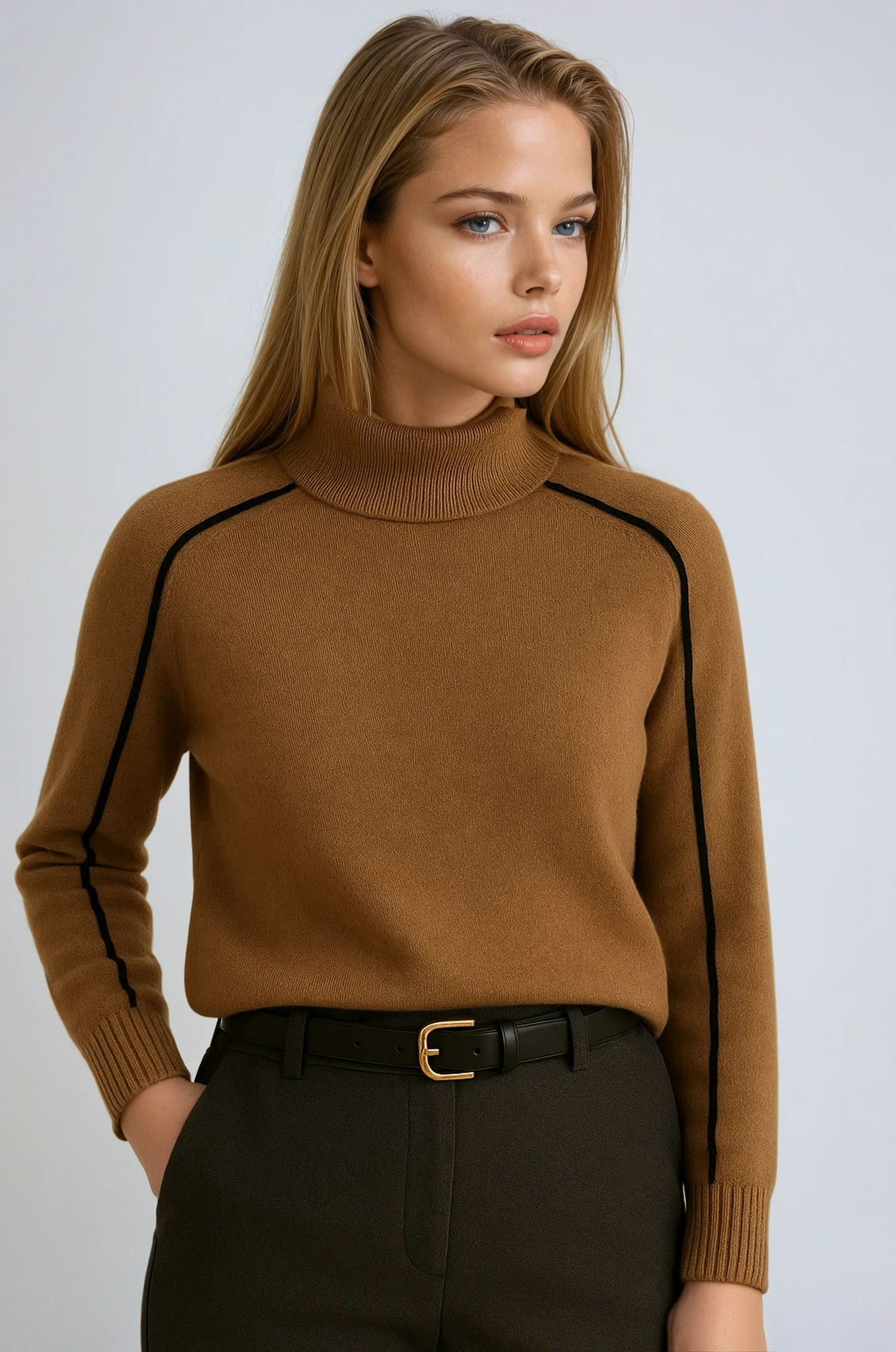Relaxed Knit Turtleneck Sweater 0