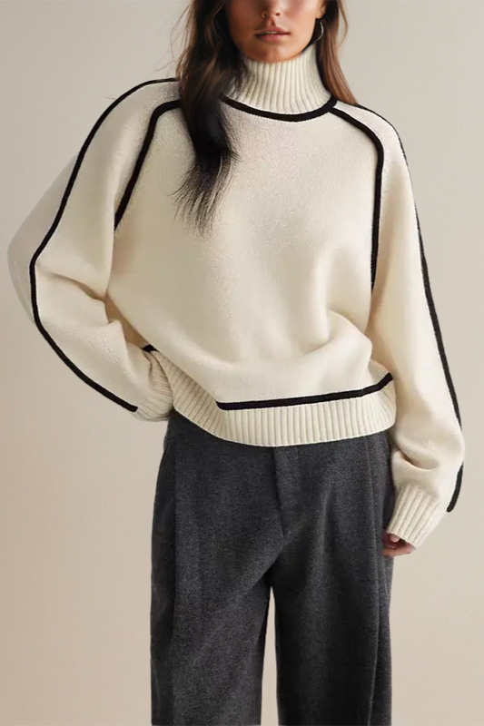 Relaxed Knit Turtleneck Sweater 1