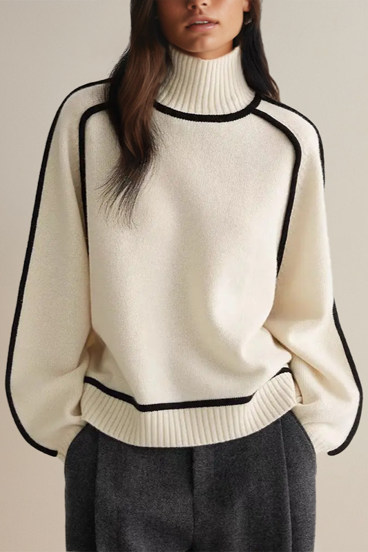 Relaxed Knit Turtleneck Sweater 2