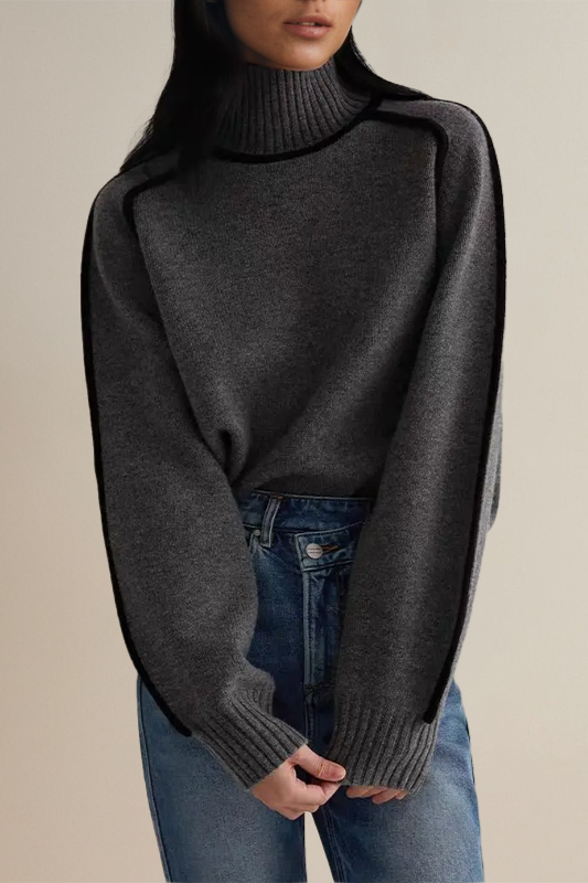 Relaxed Knit Turtleneck Sweater 4