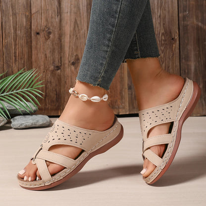 Retro Wedge Sandals – Comfortable Orthopedic Design for Casual Outings 1
