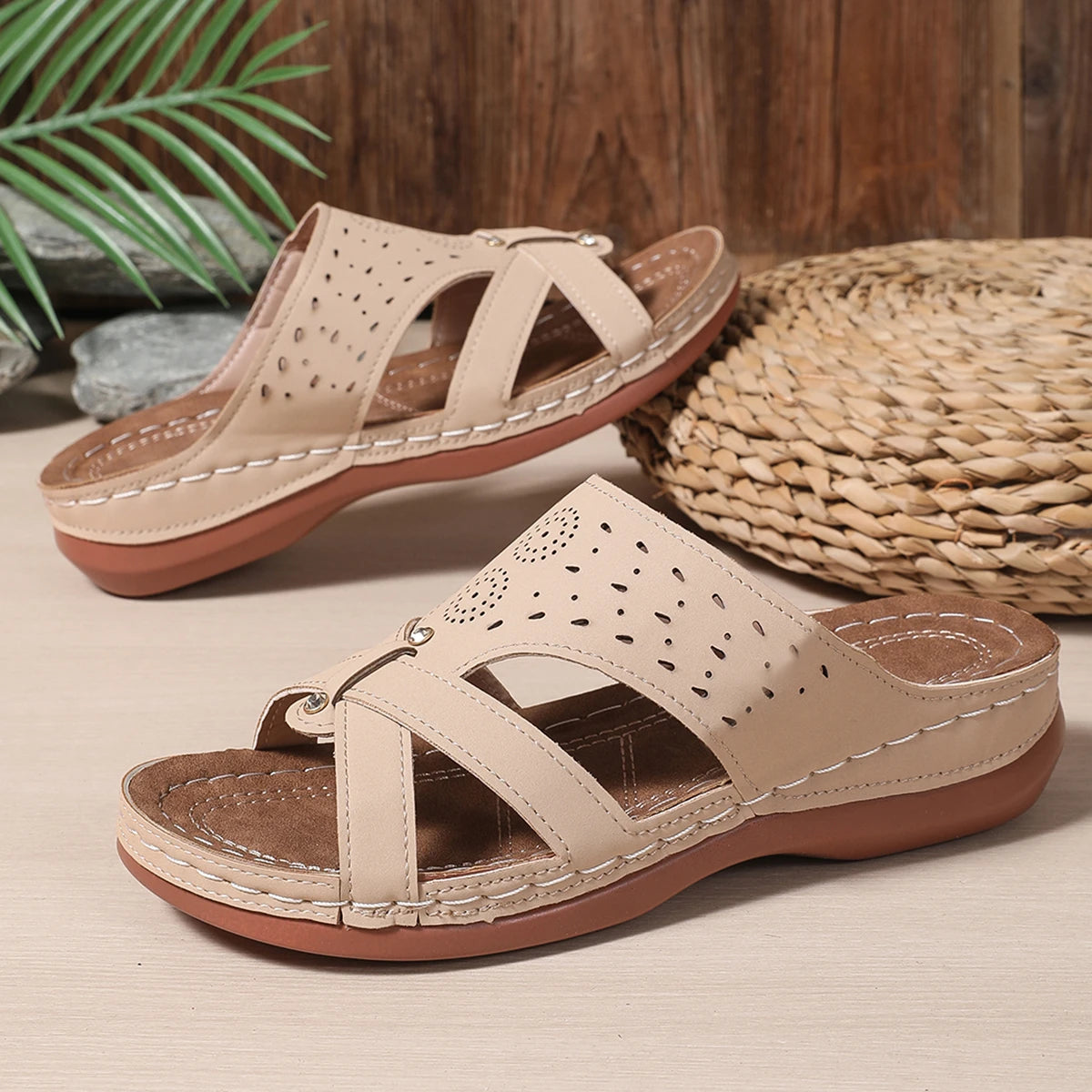 Retro Wedge Sandals – Comfortable Orthopedic Design for Casual Outings 3