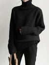 Ribbed Mock Neck Knit Sweater 6