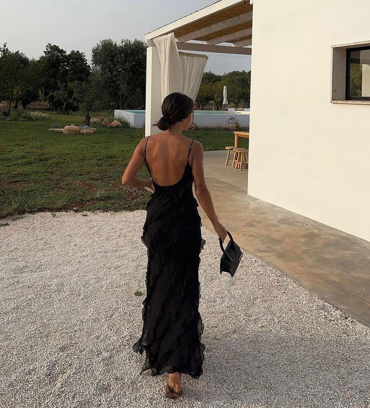 Romantic Ruffle Chiffon Maxi Dress 7