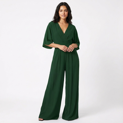 Rosie | Women’s Elegant Wide-Leg Jumpsuit with Half Sleeve 3