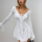 Ruffled Mini Dress 0