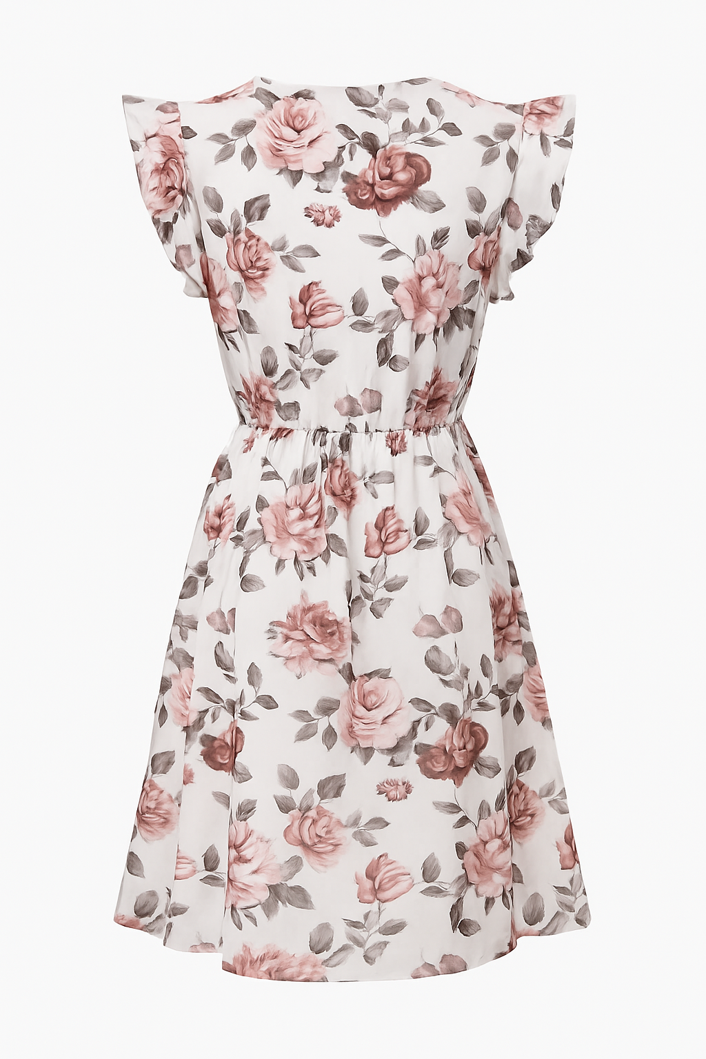 Ruffled chiffon midi dress 3