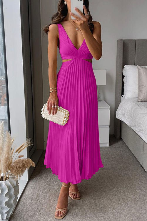 Sanne | Elegant Pleated Midi Dress 2