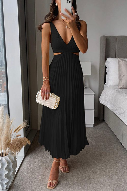 Sanne | Elegant Pleated Midi Dress 3