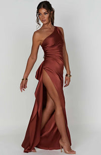 Satin Evening Maxi Dress 10