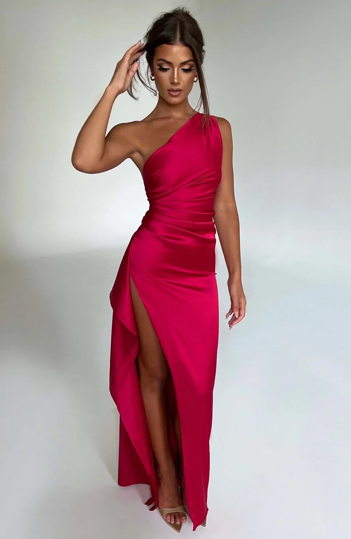 Satin Evening Maxi Dress 2