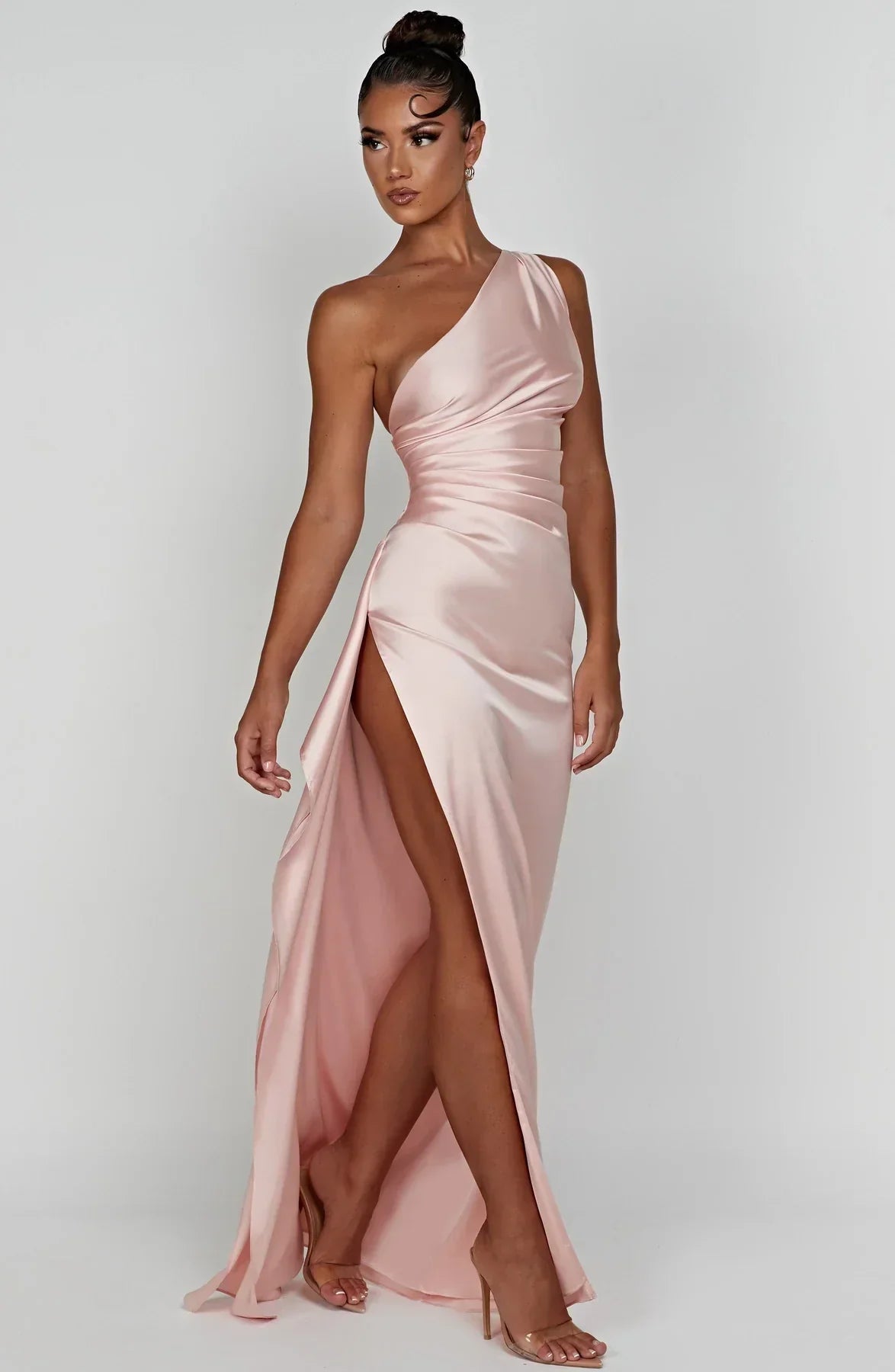 Satin Evening Maxi Dress 8
