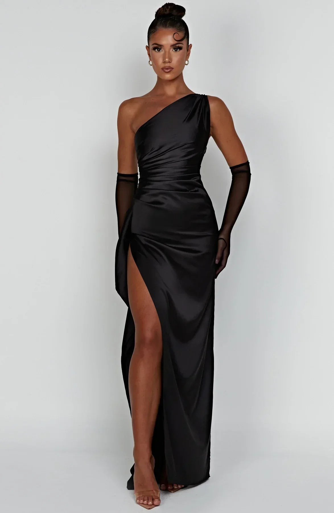 Satin Evening Maxi Dress 9
