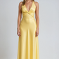 Satin Halter Maxi Gown 0