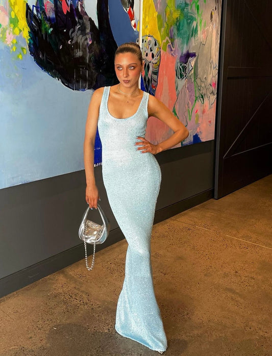 Skye Sequined Maxi Dress 0