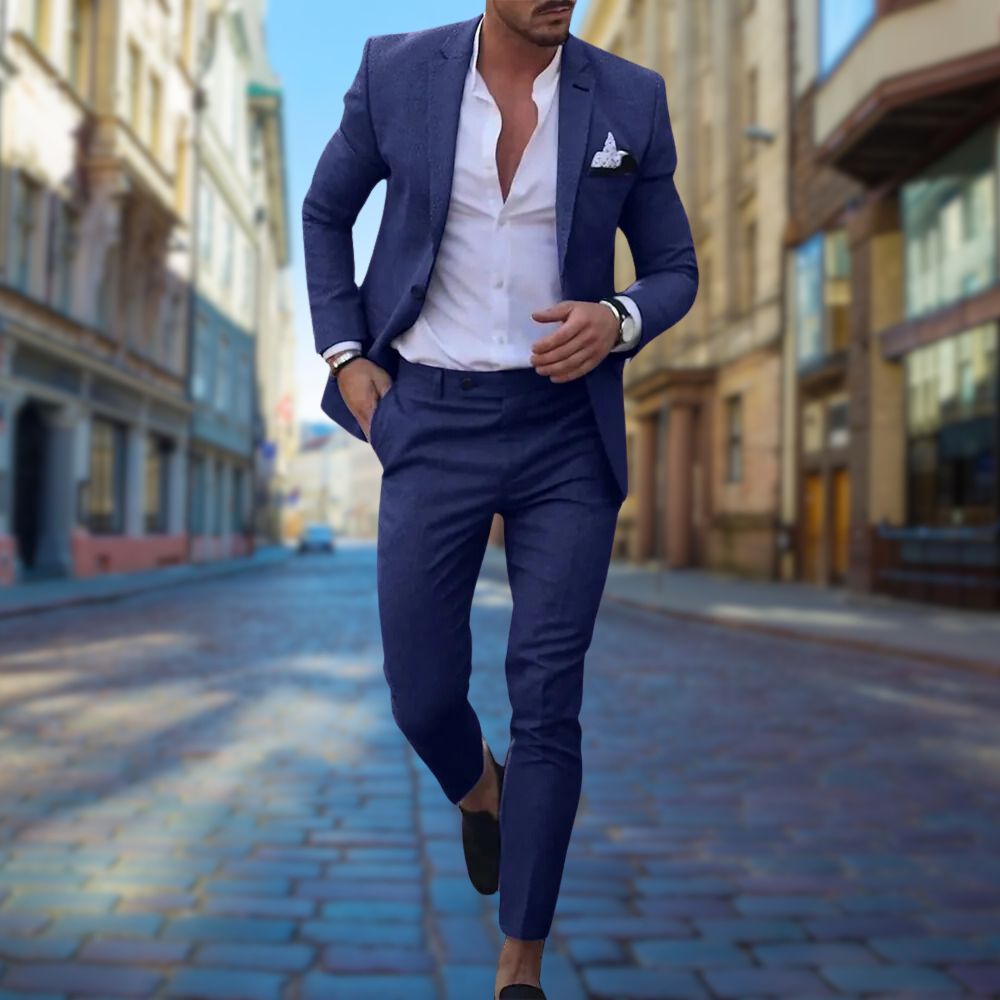 Slim Fit Wedding Guest Suit for Men 1