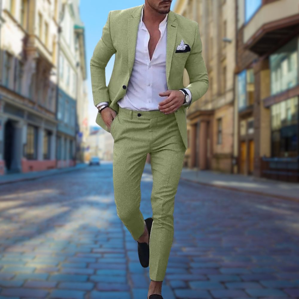 Slim Fit Wedding Guest Suit for Men 2