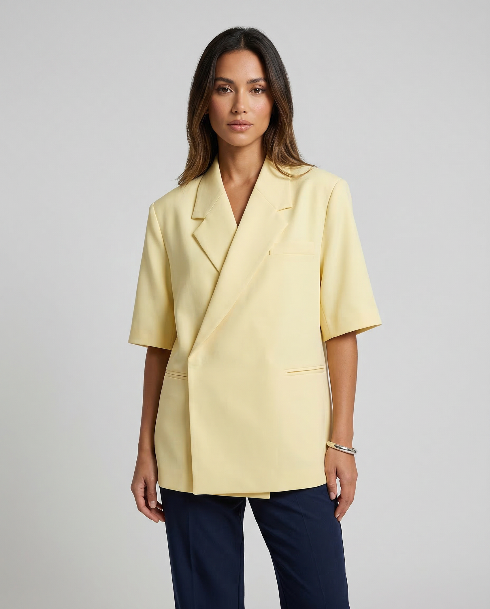 Sophia Oversize Blazer – Chic Short Sleeve Summer Outerwear 2