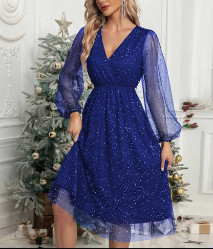 Sophia V-Neck Cocktail Dress – Elegant Slim Fit for Sophisticated Events 8