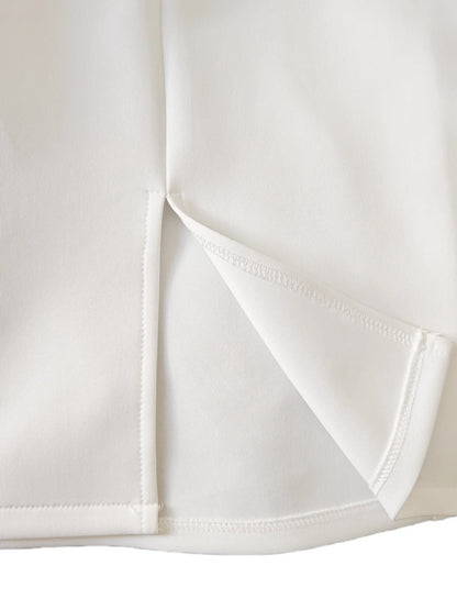 Sophia White Gown – Elegant Sleeveless Slim Fit for Holiday Celebrations 4