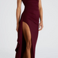 Strapless Evening Dress with Thigh-High Slit 2