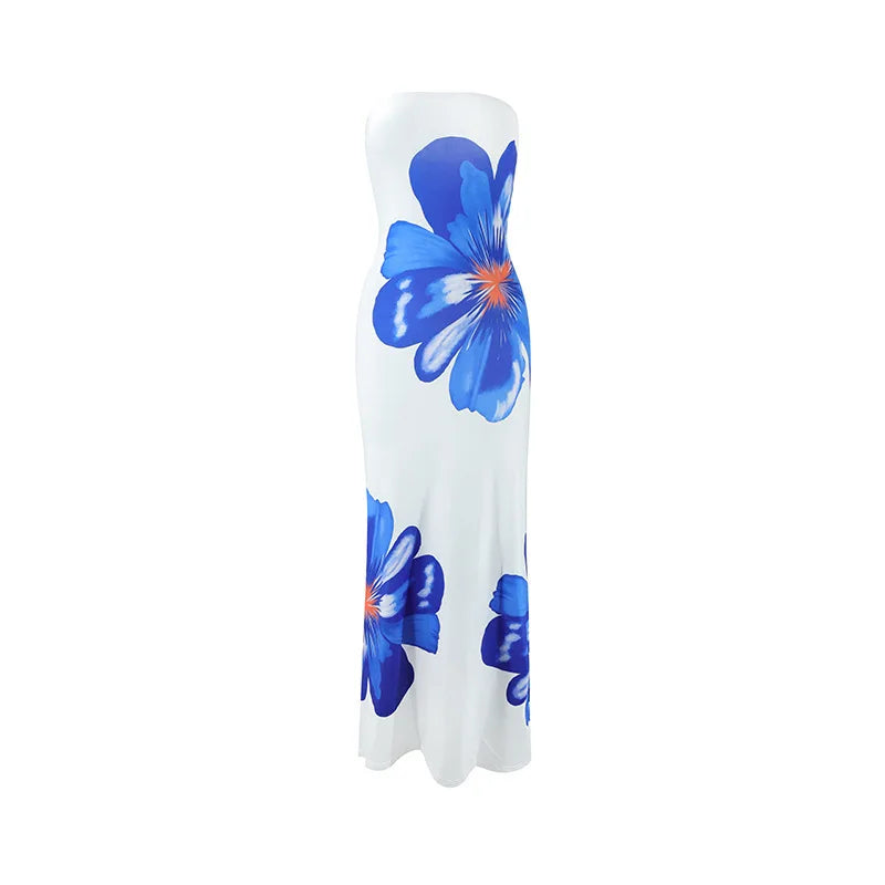 Strapless Floral Maxi Dress – Elegant Statement Evening Dress for Women 10