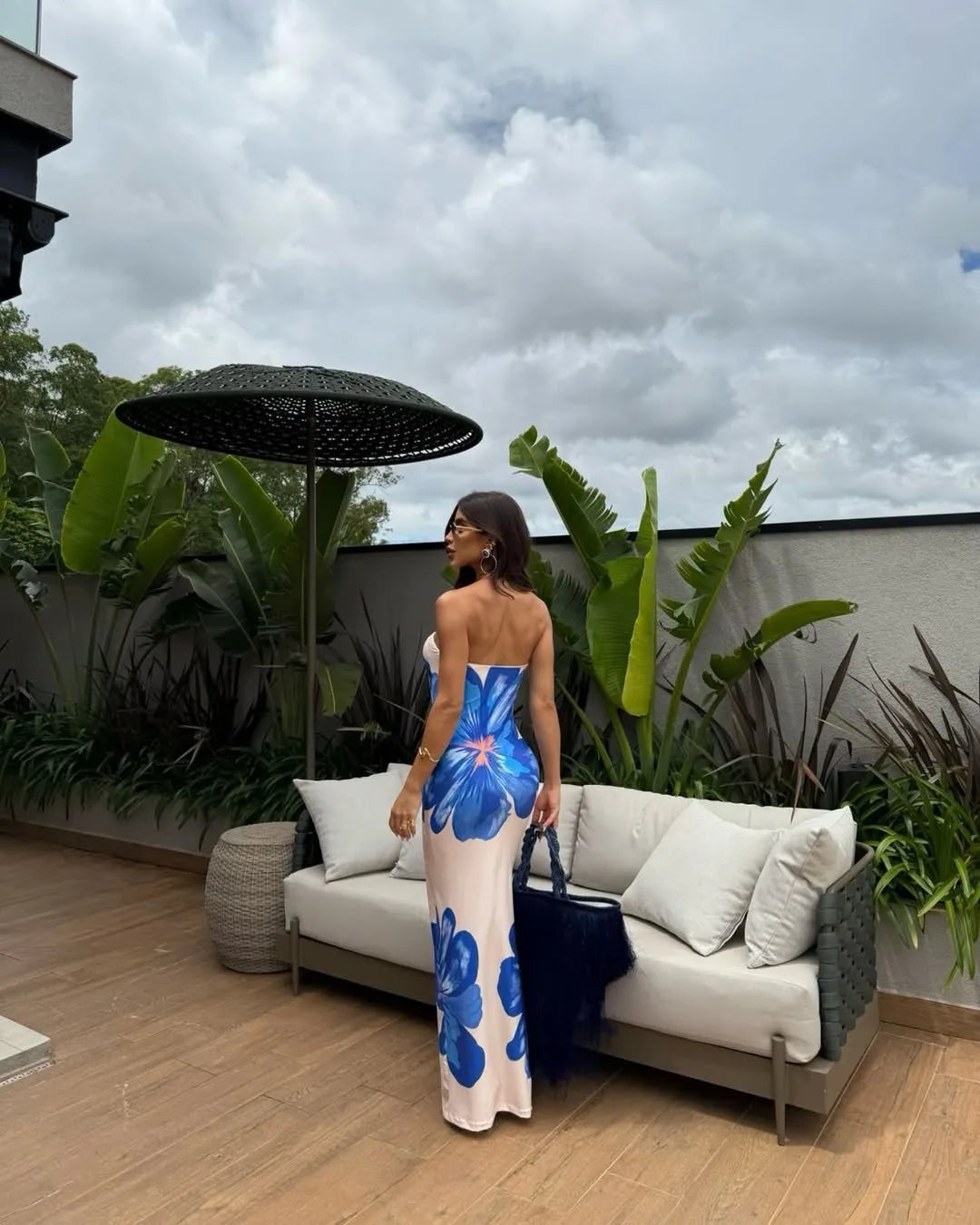 Strapless Floral Maxi Dress – Elegant Statement Evening Dress for Women 5