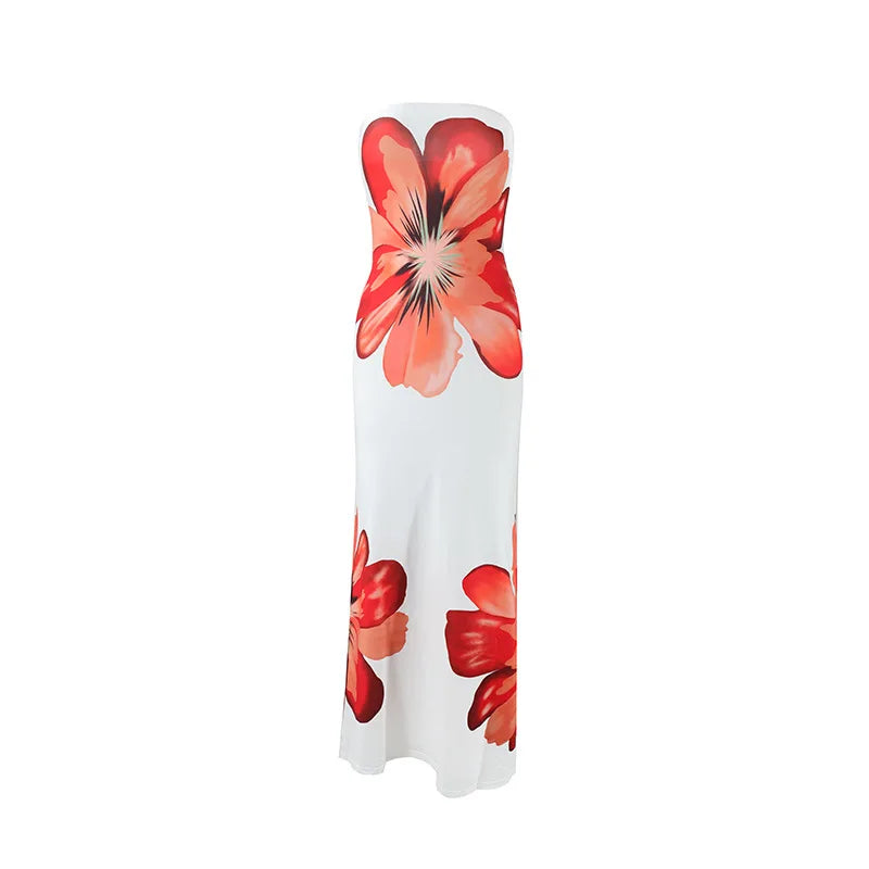 Strapless Floral Maxi Dress – Elegant Statement Evening Dress for Women 6