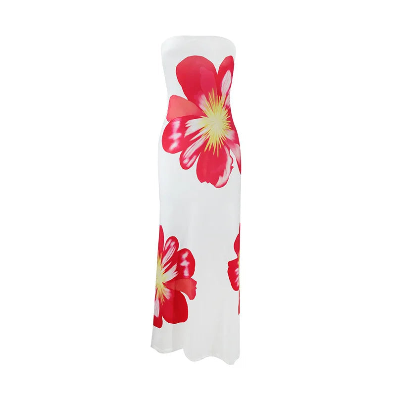 Strapless Floral Maxi Dress – Elegant Statement Evening Dress for Women 8
