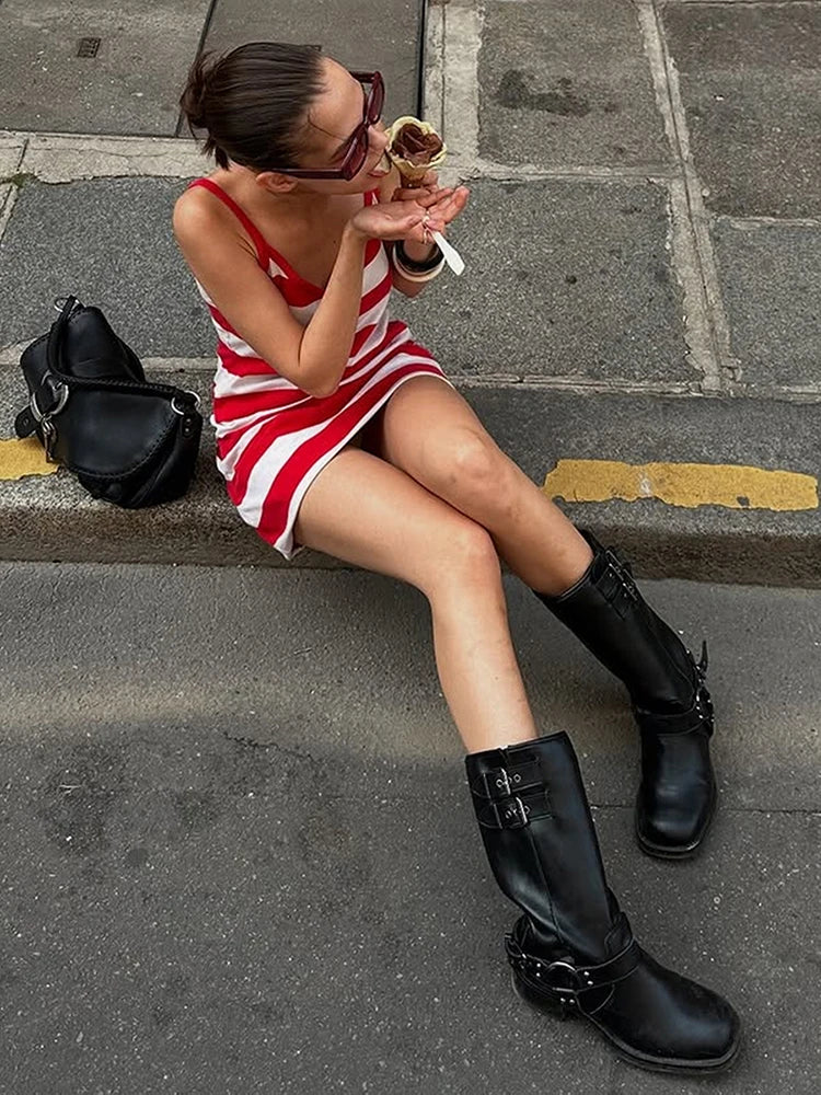 Striped Mini Dress – Casual Summer City Dress for Women 3