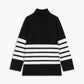 Striped Mock Neck Sweater 3