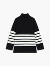 Striped Mock Neck Sweater 3