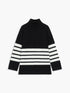 Striped Mock Neck Sweater 3
