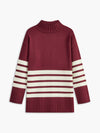 Striped Mock Neck Sweater 4