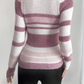 Striped Ribbed Knit Slim Fit Sweater 3