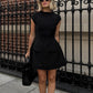Structured High Neck Mini Dress 0