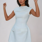 Structured High Neck Mini Dress 1