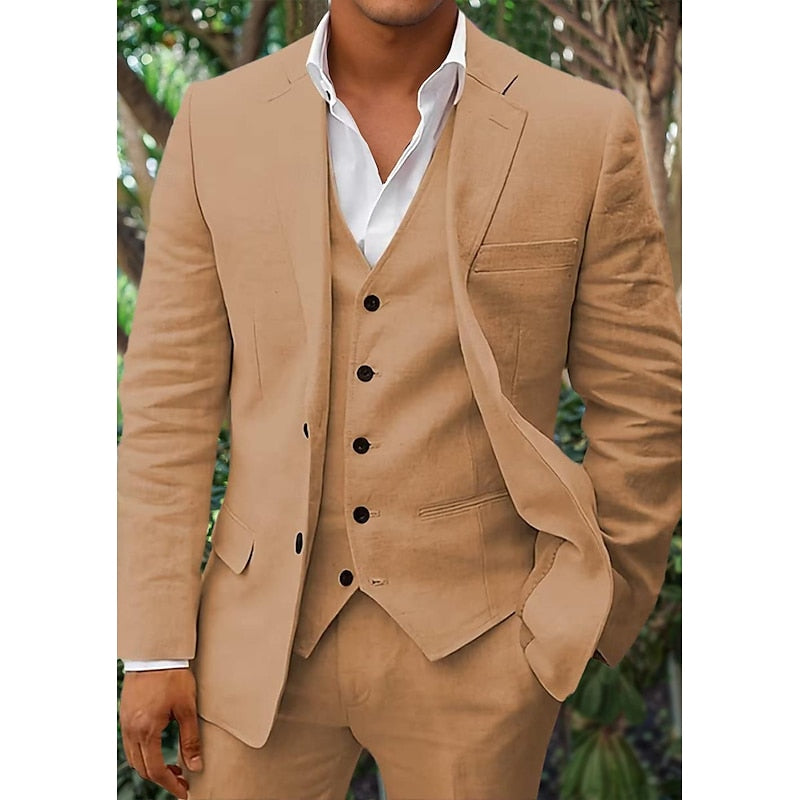 Stylish Three-Piece Wedding Suit for Men 3