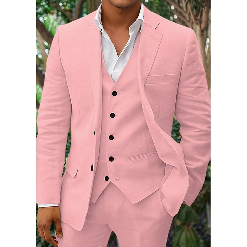 Stylish Three-Piece Wedding Suit for Men 4