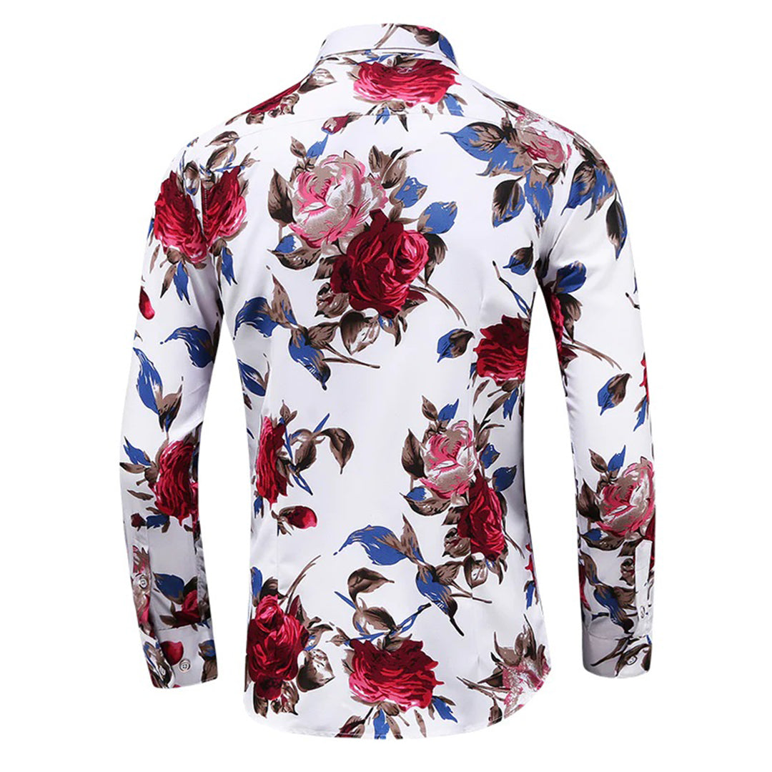 Stylish and Trendy Long Sleeve Floral Shirt for Men 2