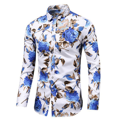 Stylish and Trendy Long Sleeve Floral Shirt for Men 3