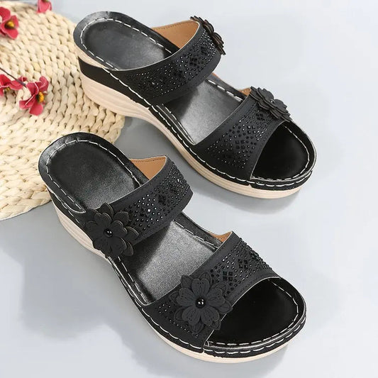 Summer Chic Wedge Sandals – Open Toe Design for Effortless Style 0