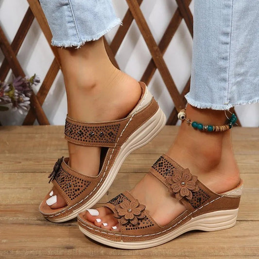 Summer Chic Wedge Sandals – Open Toe Design for Effortless Style 1