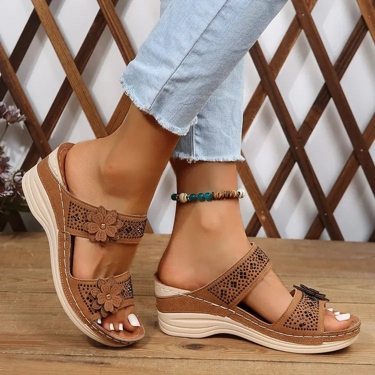 Summer Chic Wedge Sandals – Open Toe Design for Effortless Style 2