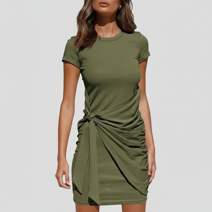 Summer Ruffle Sundress – Playful Bow Detail for Casual Outings 3