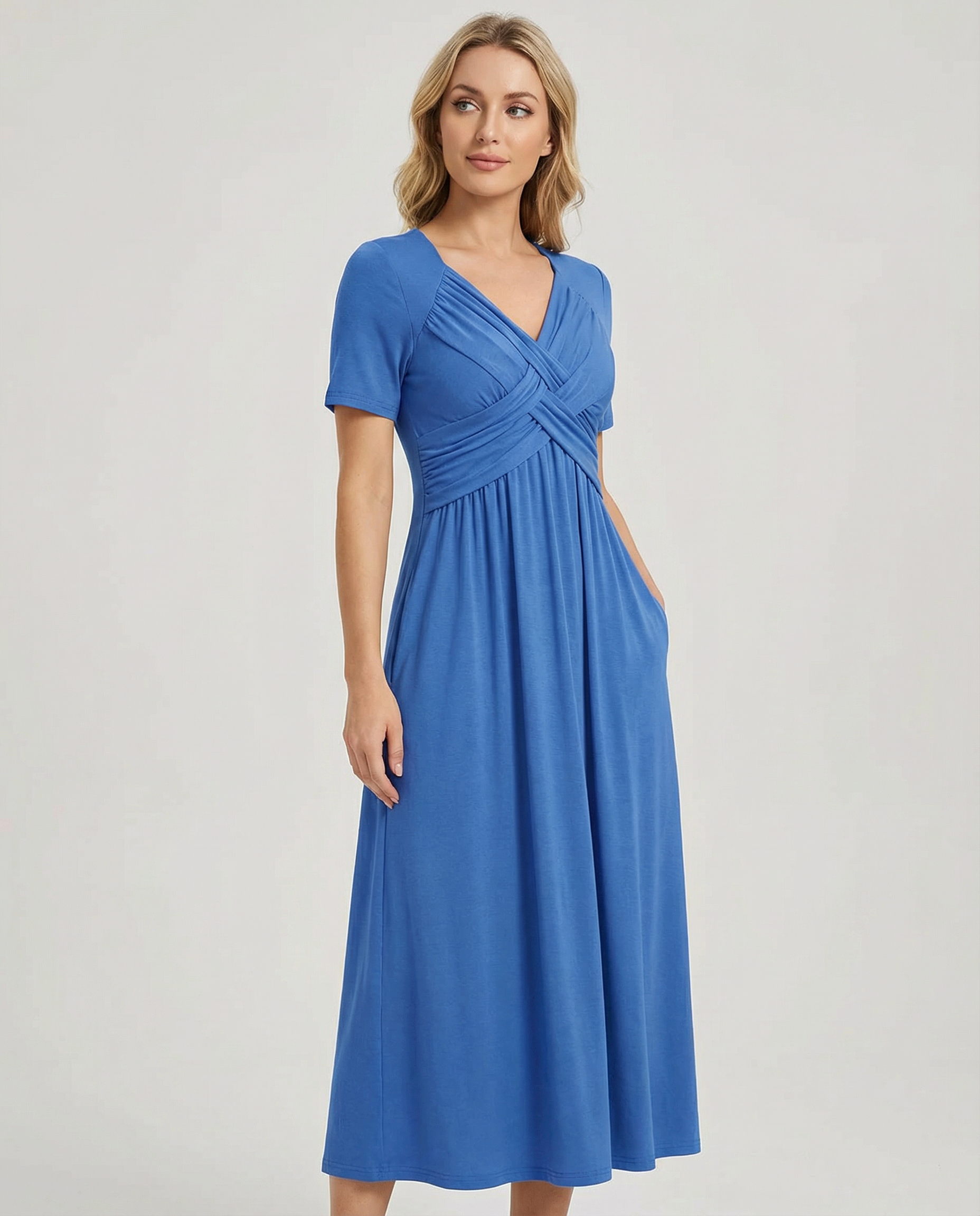 Summer V-Neck Dress – Flattering Casual Style for Warm Weather 3