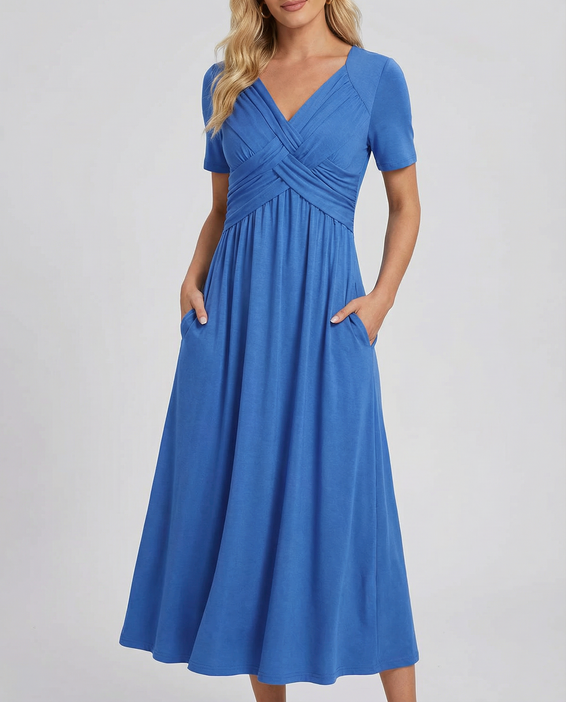Summer V-Neck Dress – Flattering Casual Style for Warm Weather 4