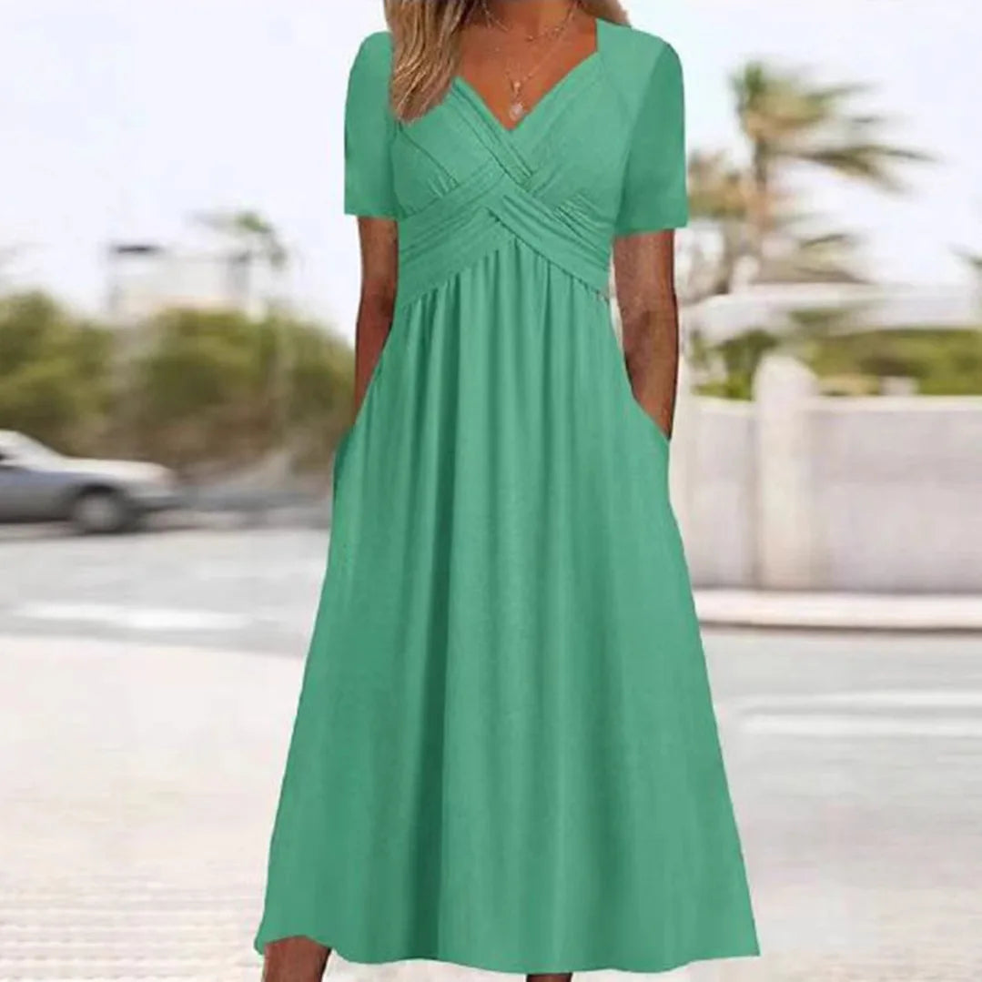 Summer V-Neck Dress – Flattering Casual Style for Warm Weather 6